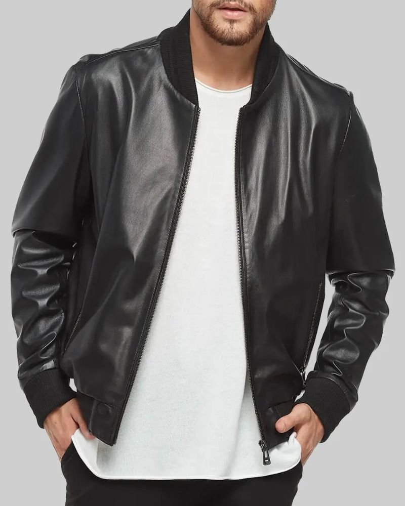 Chris Hemsworth Crime 101 Outfit – Classic Leather Jacket