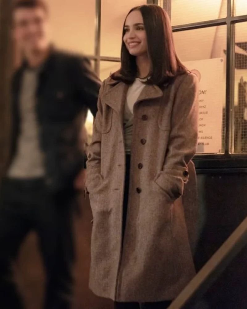 My Oxford Year 2025 Wool Coat – Sofia Carson Inspired Fashion