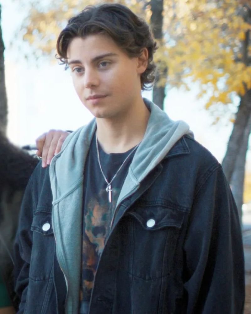 Katie Douglas “Clown in a Cornfield” Denim Jacket – Distressed Style