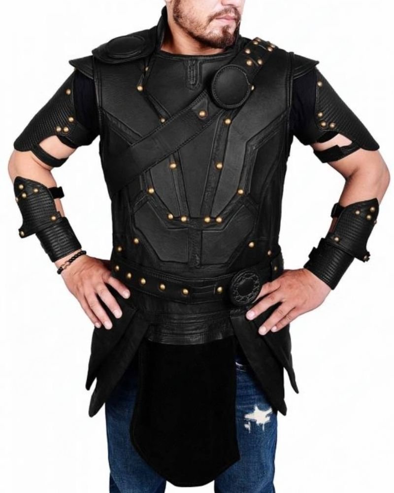 Iconic Thor Ragnarok Leather Vest – Movie Style Jacket