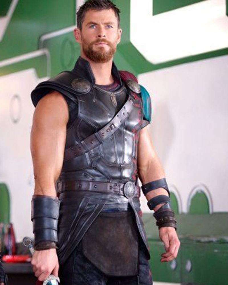Thor: Ragnarok Chris Hemsworth Leather Vest – Iconic Movie Replica