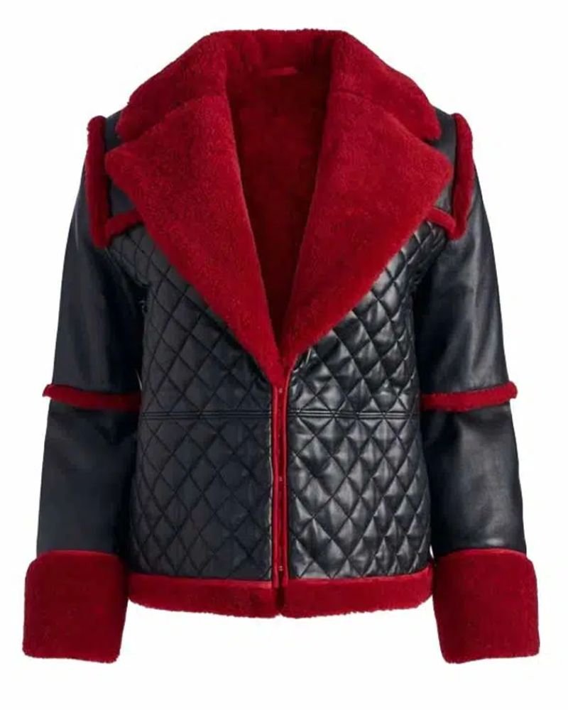 Women’s Pilot Shearling Leather Jacket – Stylish Aviator B3 Winter Wear