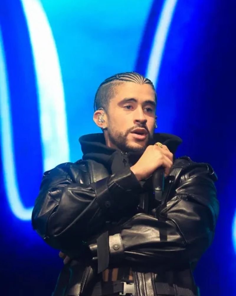 Coachella Valley Music Festival Bad Bunny Black Jacket – Stylish Concert Wear