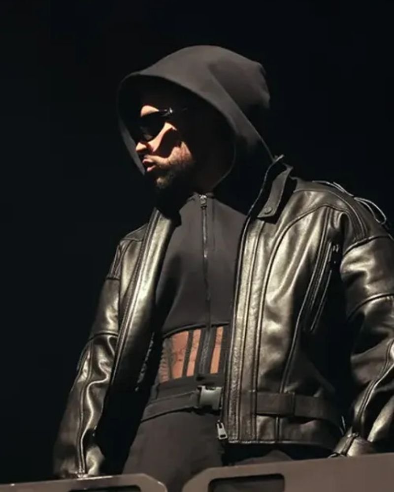 Coachella Valley Music Festival Bad Bunny Black Jacket – Stylish Concert Wear