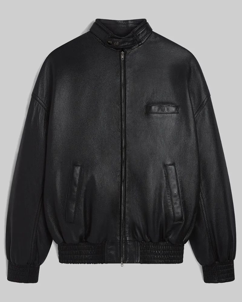 Buy Hailey Bieber Theme Park Black Bomber Jacket  Trendy Women’s Outfit