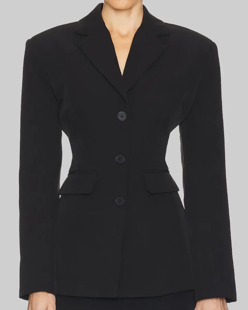 Get the Iconic Hailey Bieber Black Blazer  Stylish Outerwear Look
