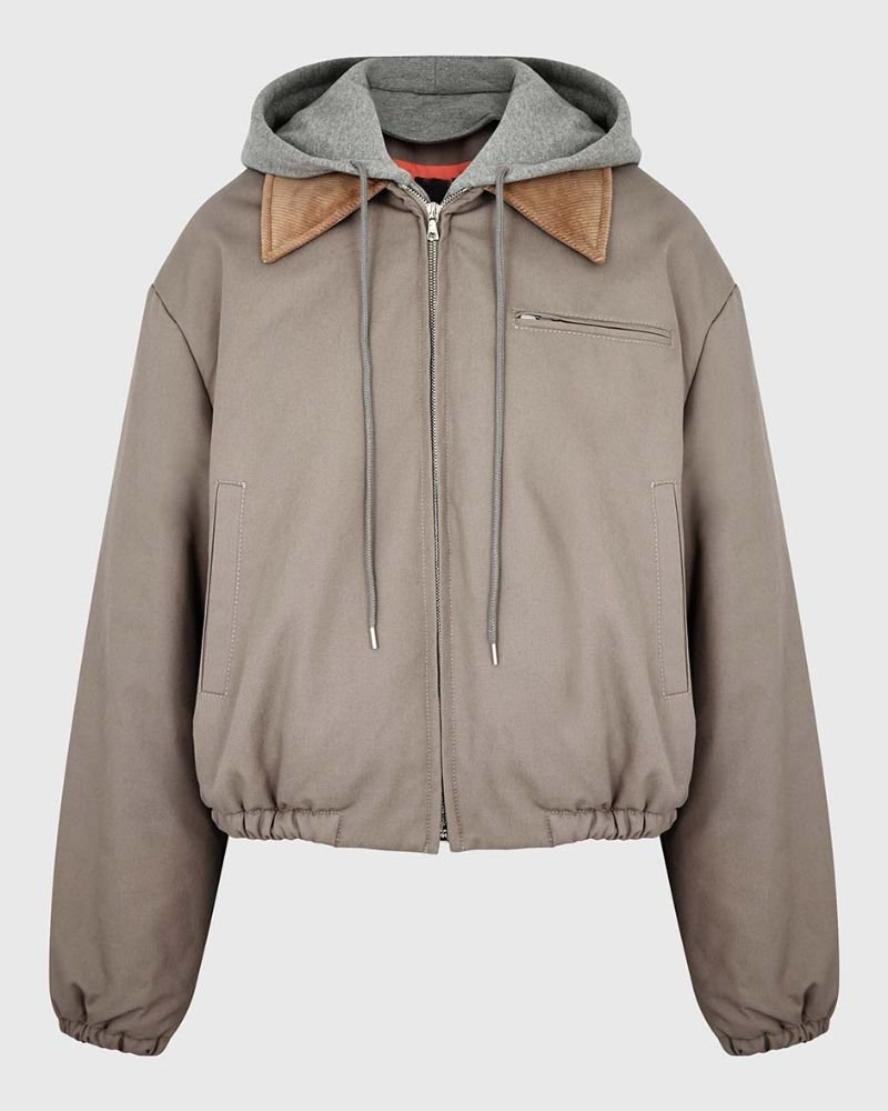 Hailey Bieber Inspired Cropped Bomber Jacket  Fashion Forward Outerwear