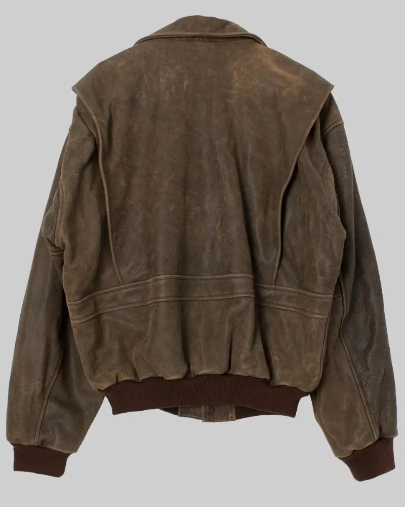 Hailey Bieber Leather Bomber Jacket  Iconic Celebrity Street Style