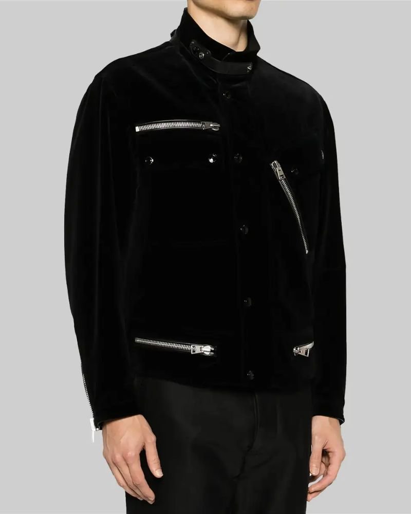 Get the Iconic Martin Lawrence Black Suede Biker Jacket  Celebrity Inspired