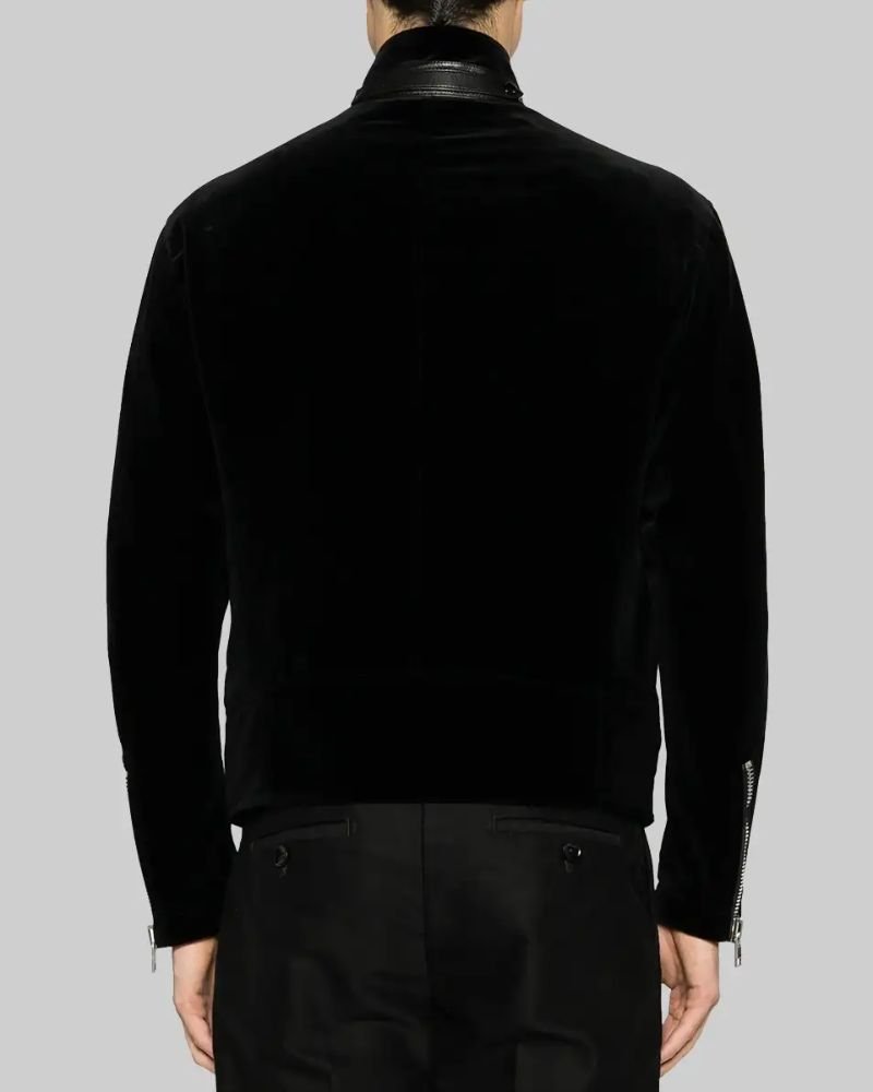 Martin Lawrence Black Suede Leather Biker Jacket  Classic Rider Style