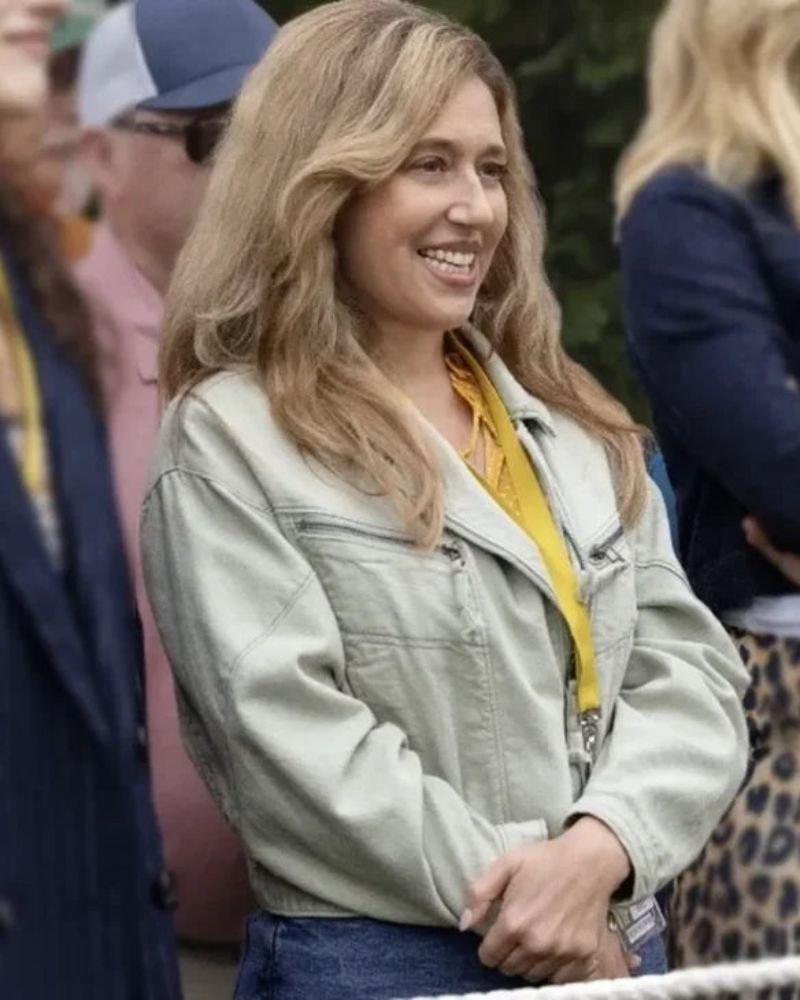 Elena Wheeler Stick 2025 Beige Cotton Jacket  Elegant Movie Look for Everyday Wear