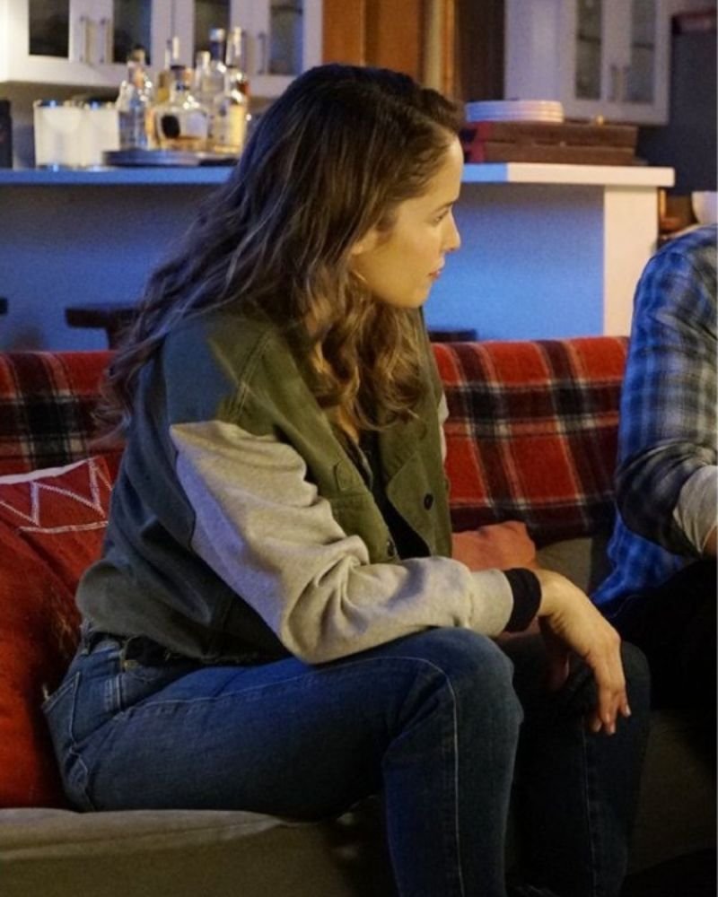 Station Jaina Lee Ortiz Green Jacket  Elegant & Timeless TV Look