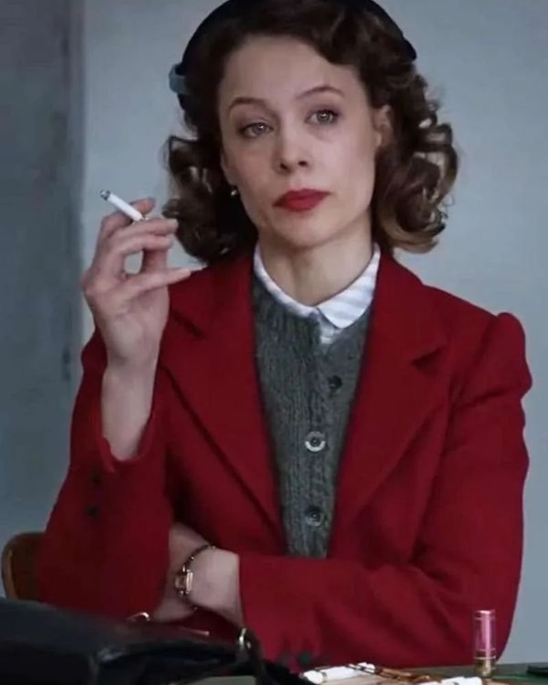 Channel Iconic Elegance with Paula Beer I’m Not Stiller 2025 Red Blazer