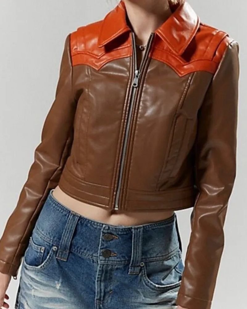 Step Into Dark Chic with Jiwon Lee Vampirina Teenage Vampire Leather Jacket  Iconic Look