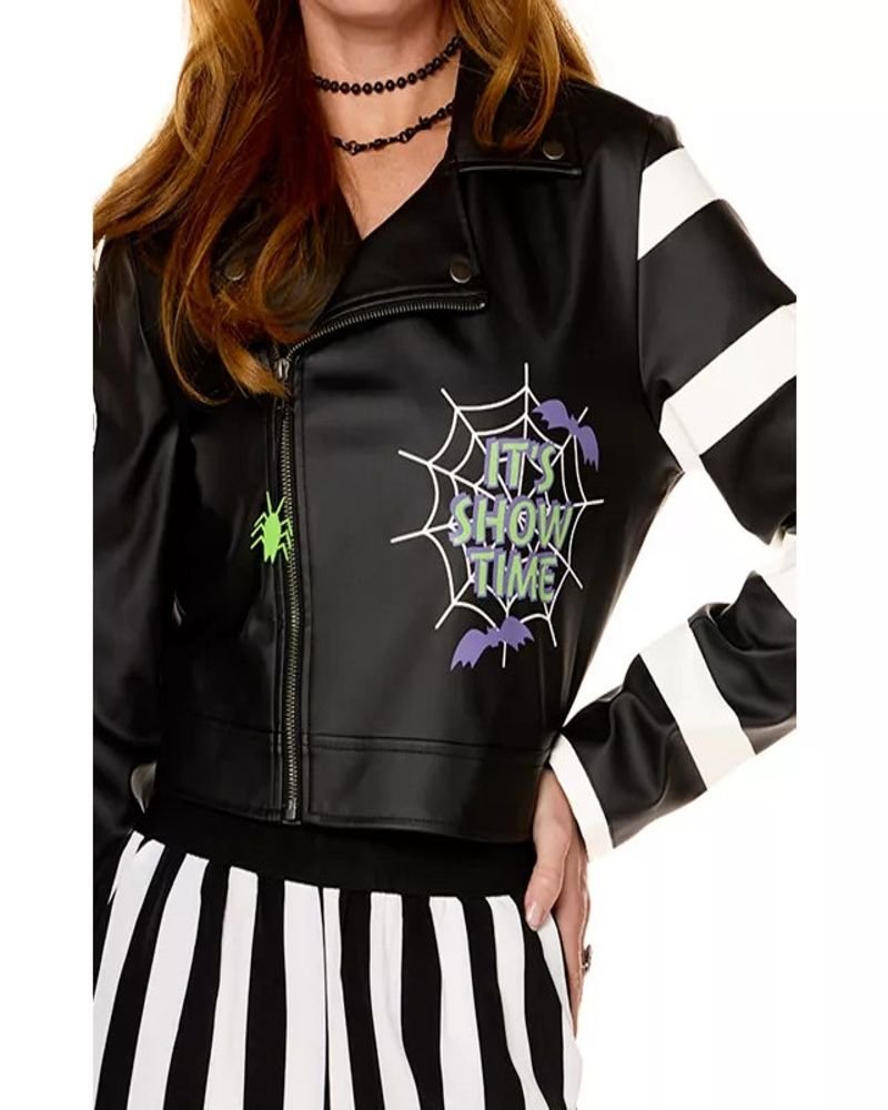 Own the Spotlight – Beetlejuice Movie Real Leather Jacket for Trendsetters