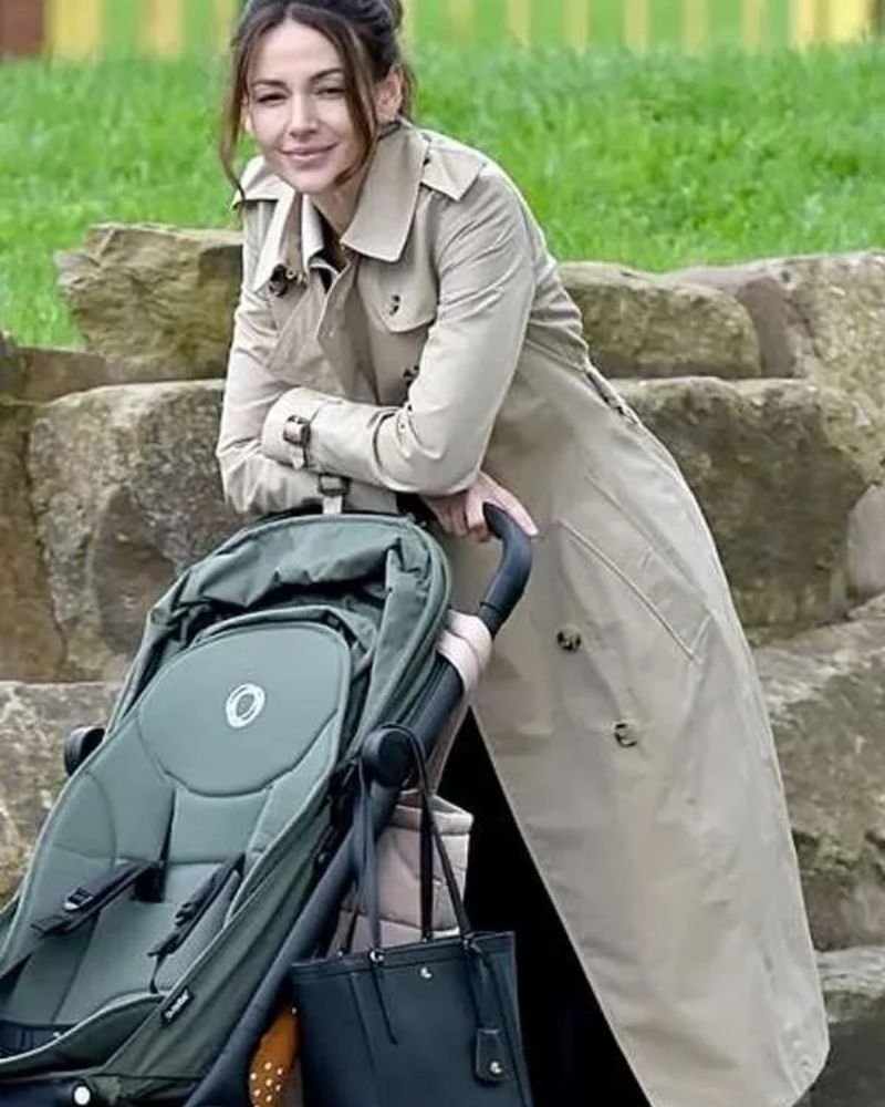 Get Maya Stern Cotton Trench Coat  Inspired by Fool Me Once