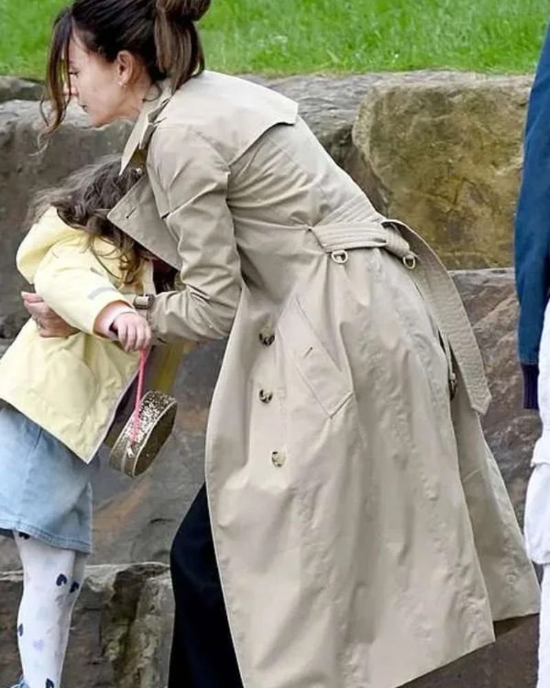 Fool Me Once Maya Stern Trench Coat  Classic Cotton Outerwear