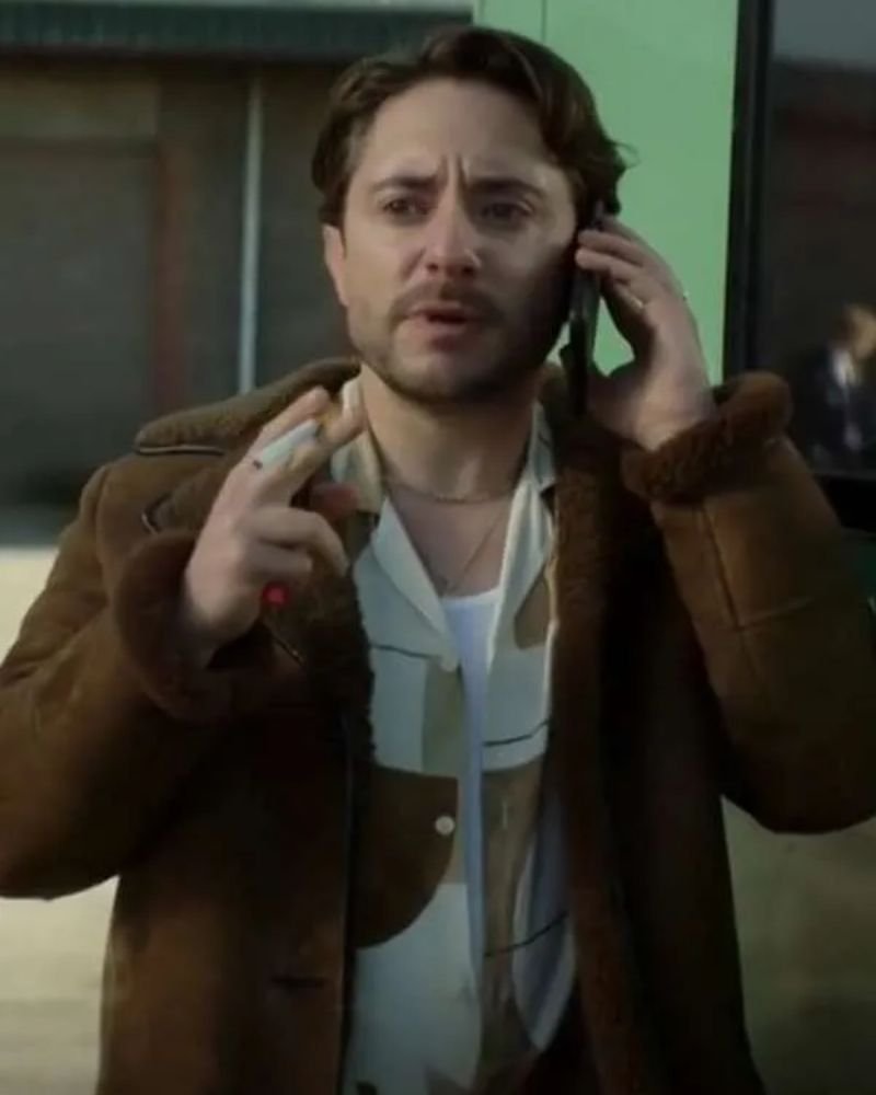 Men’s Tommo Brassic Shearling Leather Coat  Vintage-Inspired Outerwear