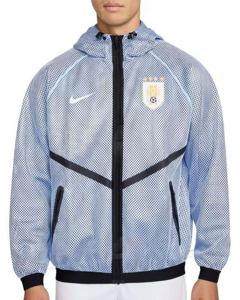  Uruguay 2026 Anthem Mesh Hooded Jacket