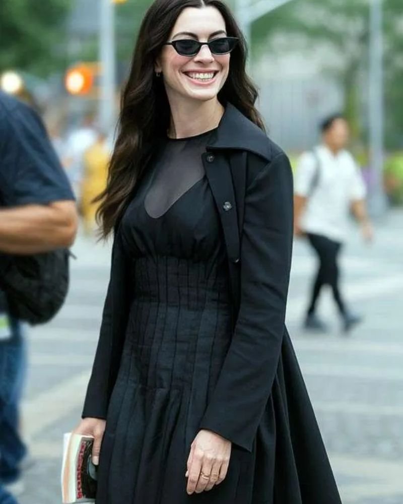 The Devil Wears Prada 2 Andy Sachs Black Coat  A Symbol of Modern Elegance