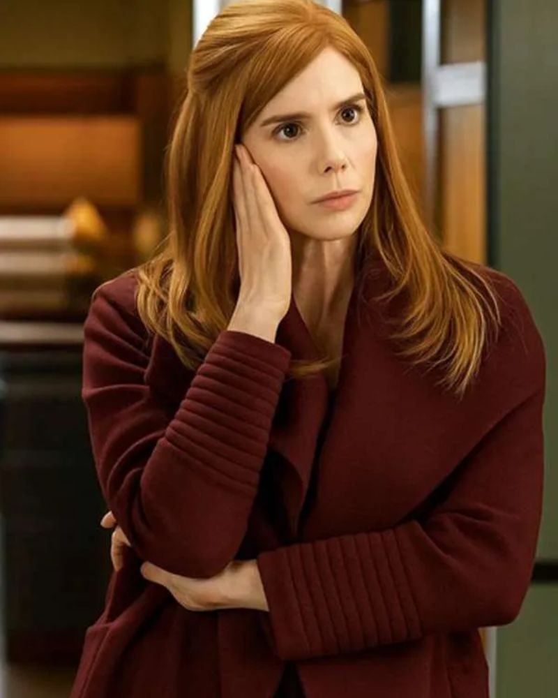 Katherine Maroon Trench Coat from My Life with the Walter Boys  Chic Outerwear