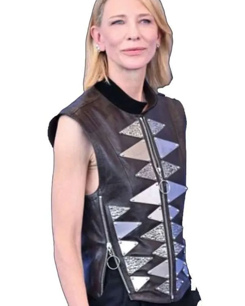 Father Mother Sister Brother Movie Leather Vest  Cate Blanchett Inspired Style