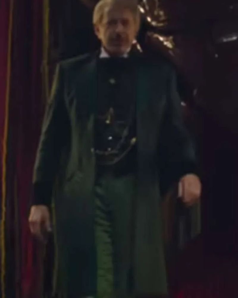 Jeff Goldblum Wicked 2025 Green Coat