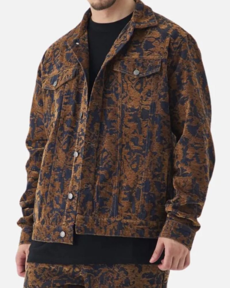 Tulsa King 2025 Jay Will Velour Jacket  Premium Printed Outerwear for Men