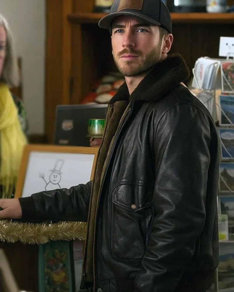 Mitch Henriksen A Cherry Pie Christmas Leather Jacket  Festive Celebrity Style