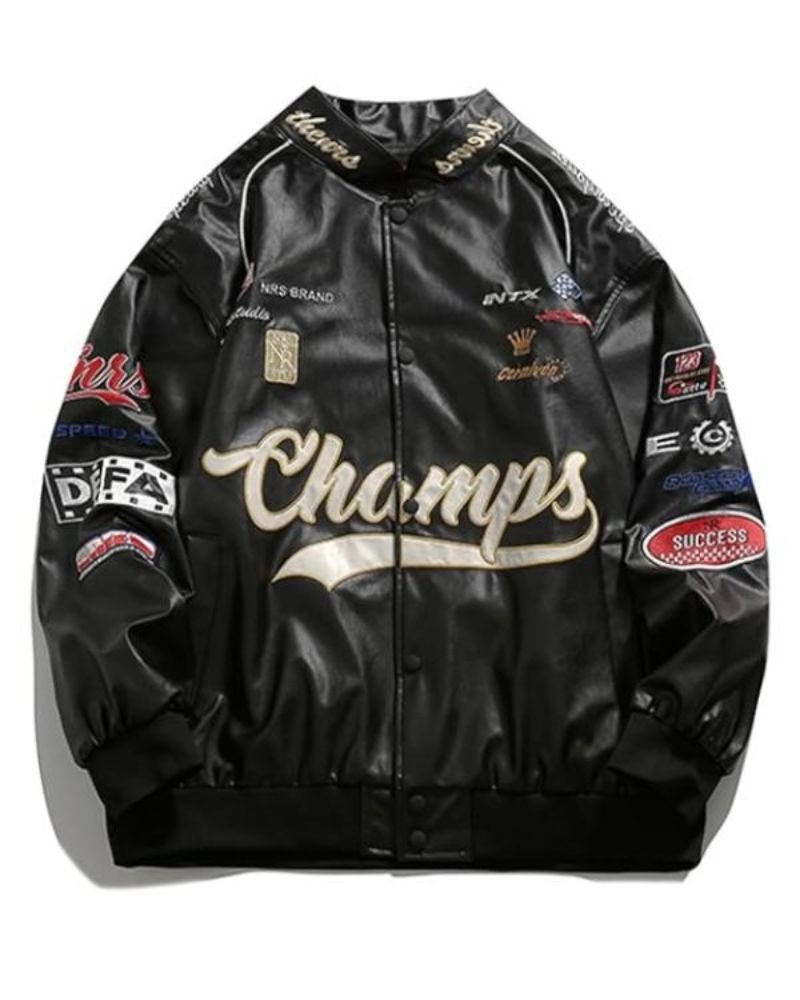 Champs Racing Real Leather Jacket