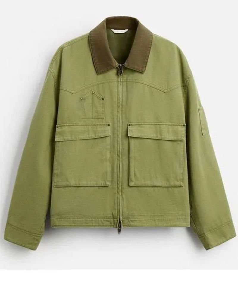 Electric Bloom 2025 Nathaniel Buescher Jacket  Bold Green Fashion Statement