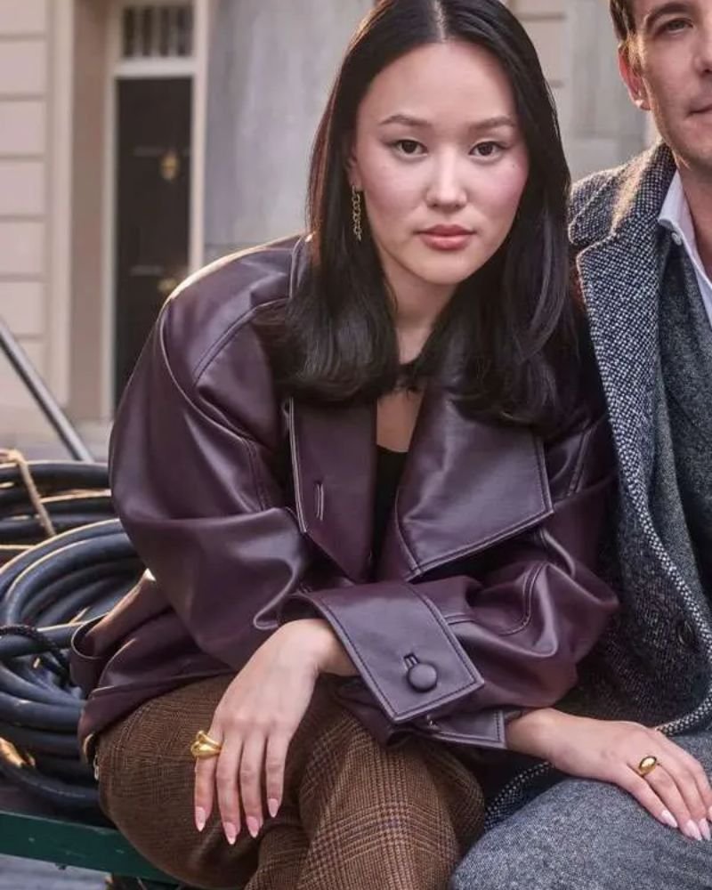 Bridgerton 2025 Sophie Baek Leather Trench Coat  Vintage Meets Modern