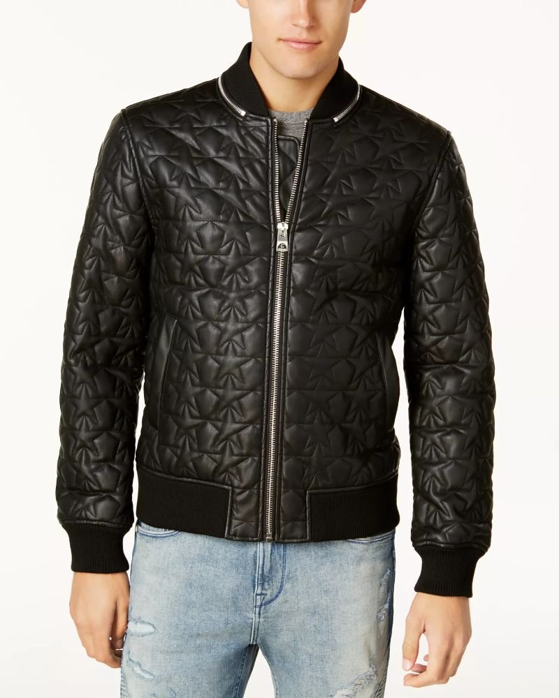 Sean O’Pry Style Black Leather Biker Jacket