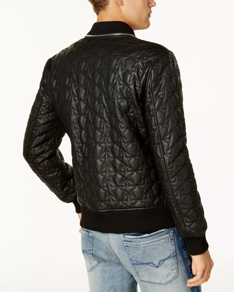 Sean O’Pry Style Black Leather Biker Jacket