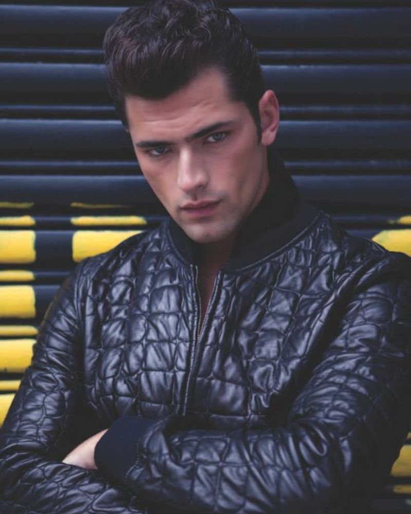 Sean O’Pry Style Black Leather Biker Jacket