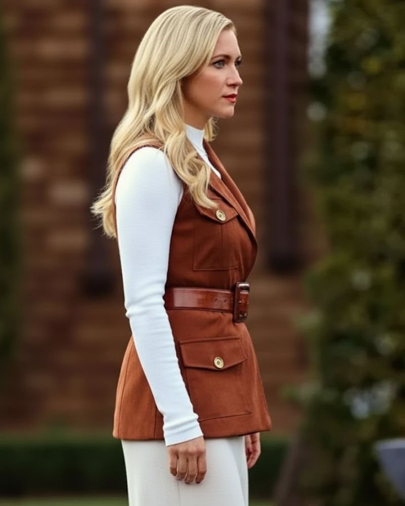 https://www.mjacket.com/product/the-beast-in-me-brittany-snow-brown-suede-vest-trendy-outerwear.html