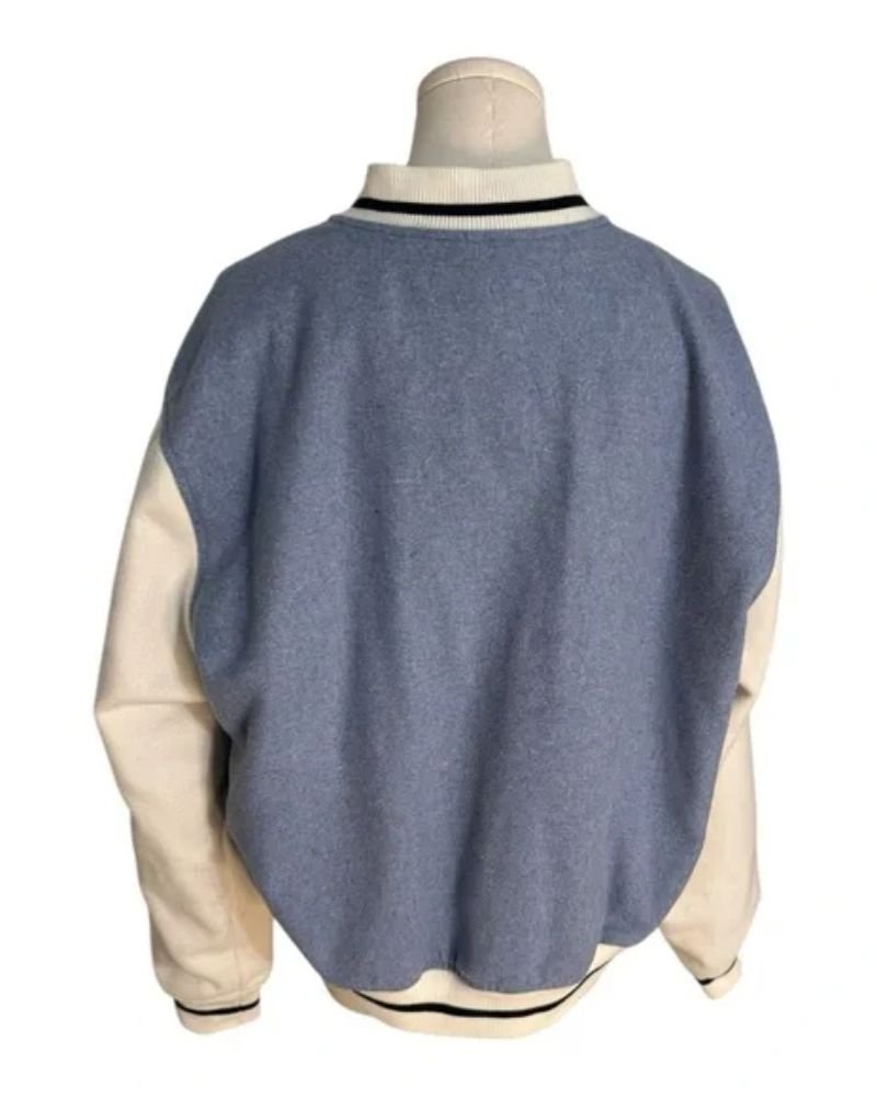 Playboy x PacSun Blue Varsity Jacket  Trendy Streetwear Style