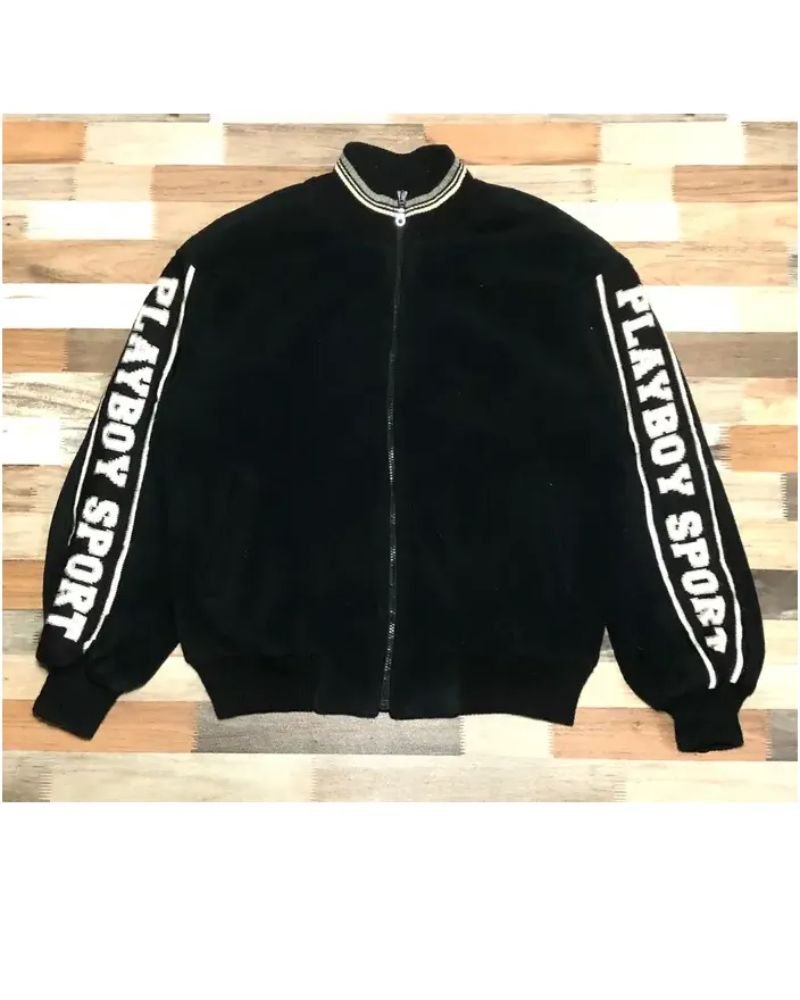 Playboy Sport Zip-Up Bomber  Vintage Casual Street Style