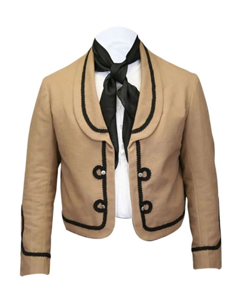 Classic Brown Cowboy Riding Coat  Vaquero Style