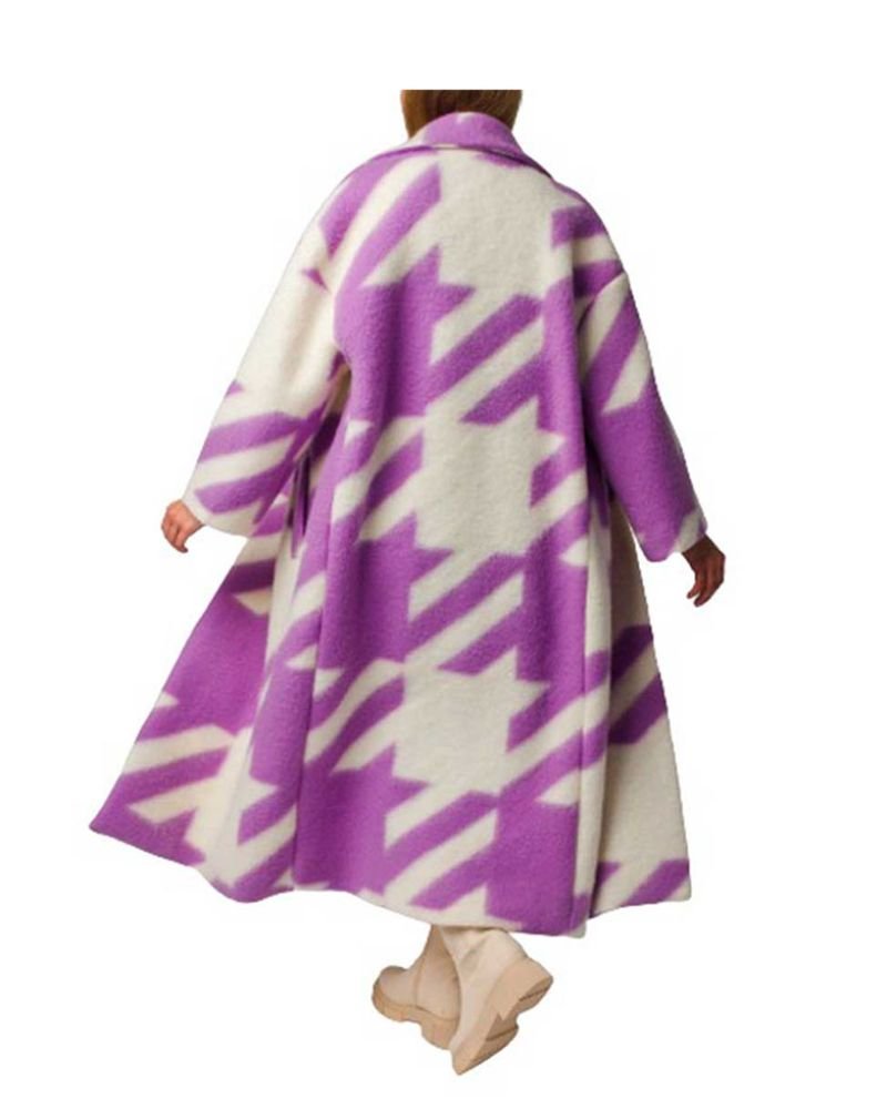 Emily In Paris  Lily Collins Purple Coat