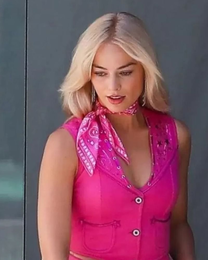 Margot Robbie Barbie Pink Vest