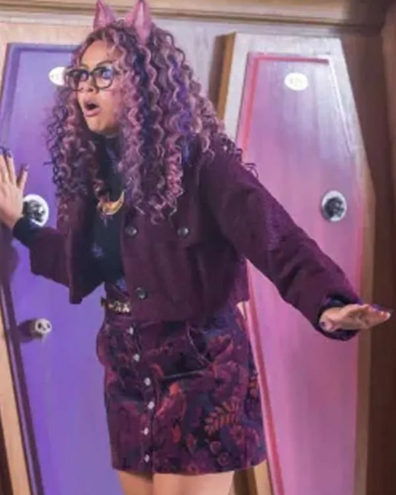 Monster High The Movie Clawdeen Wolf Cropped Jacket  Stylish Women’s Fashion