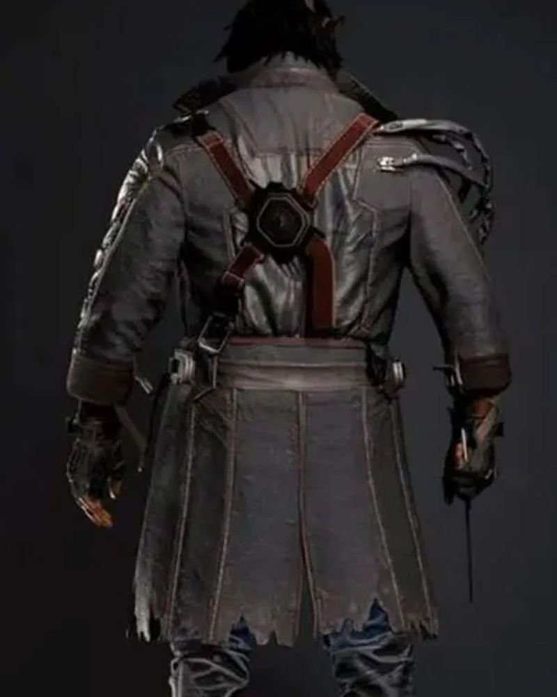 Cyberpunk 2077 Placide Leather Coat  Stylish Gamer Costume Wear
