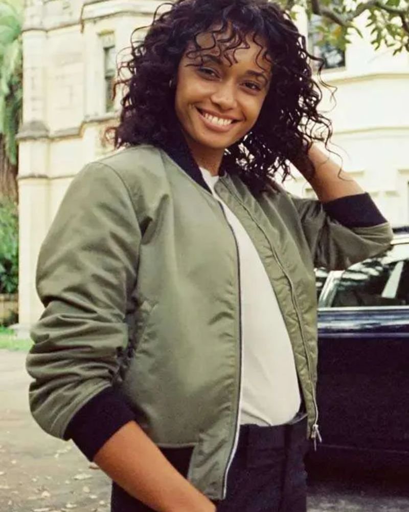 Olivia Swann NCIS Sydney Bomber Jacket  Trendy Women’s TV Series Outerwear