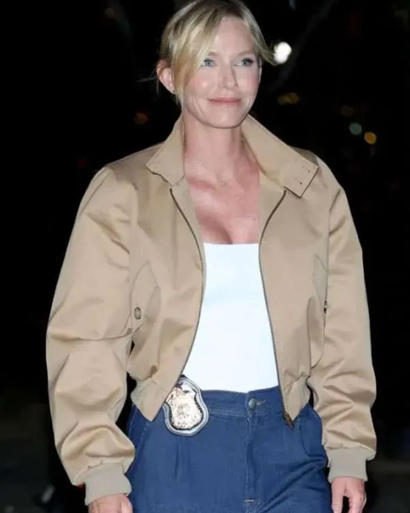 Law and Order SVU Kelli Giddish Beige Bomber Jacket for Women