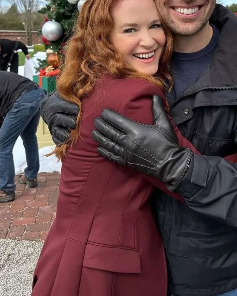 Women’s Maroon Trench Coat Inspired by Sarah Drew in Only Murders in the Building