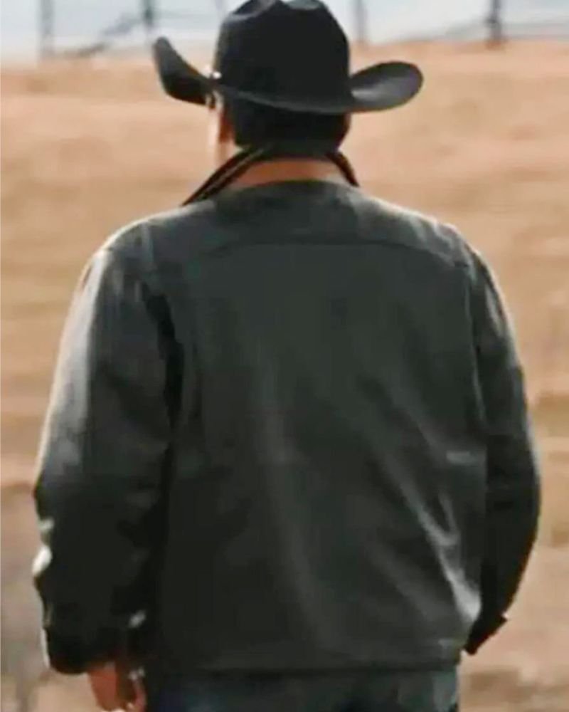 Yellowstone Thomas Rainwater Black Leather Jacket