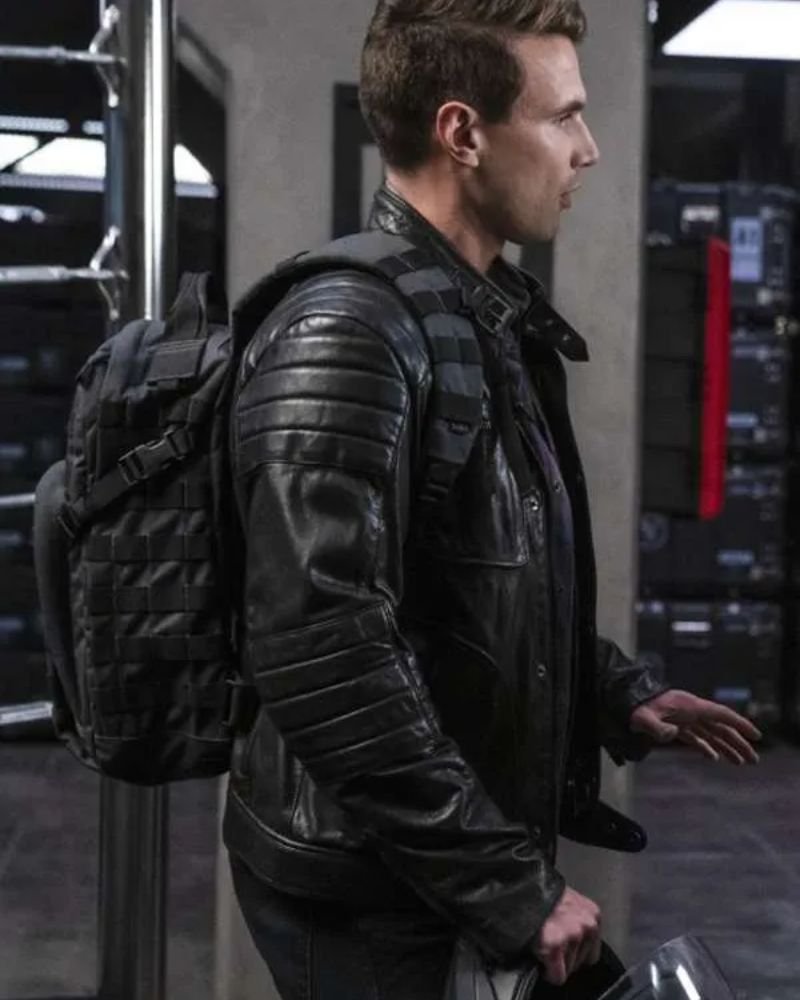 Jim Street Black Leather Jacket from S.W.A.T.  Iconic Action Style