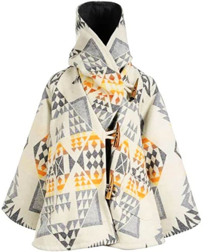 Yellowstone Beth Dutton White Poncho Coat  Iconic TV-Inspired Fashion