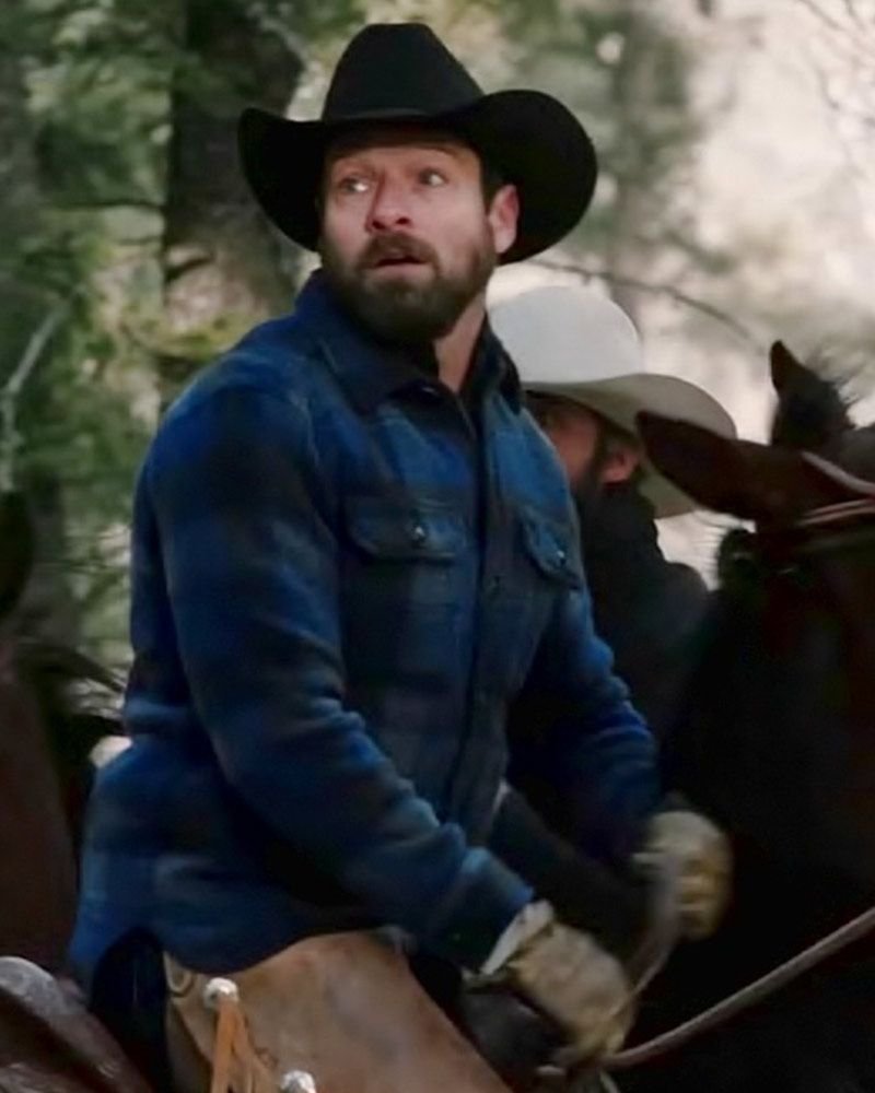 Ian Bohen Yellowstone Jacket  Authentic Flannel Outerwear